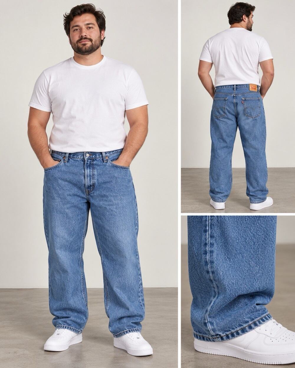 Levi’s 550 Relaxed Fit Jeans Mens 38x29 Medium Wash Blue Denim Straight Leg